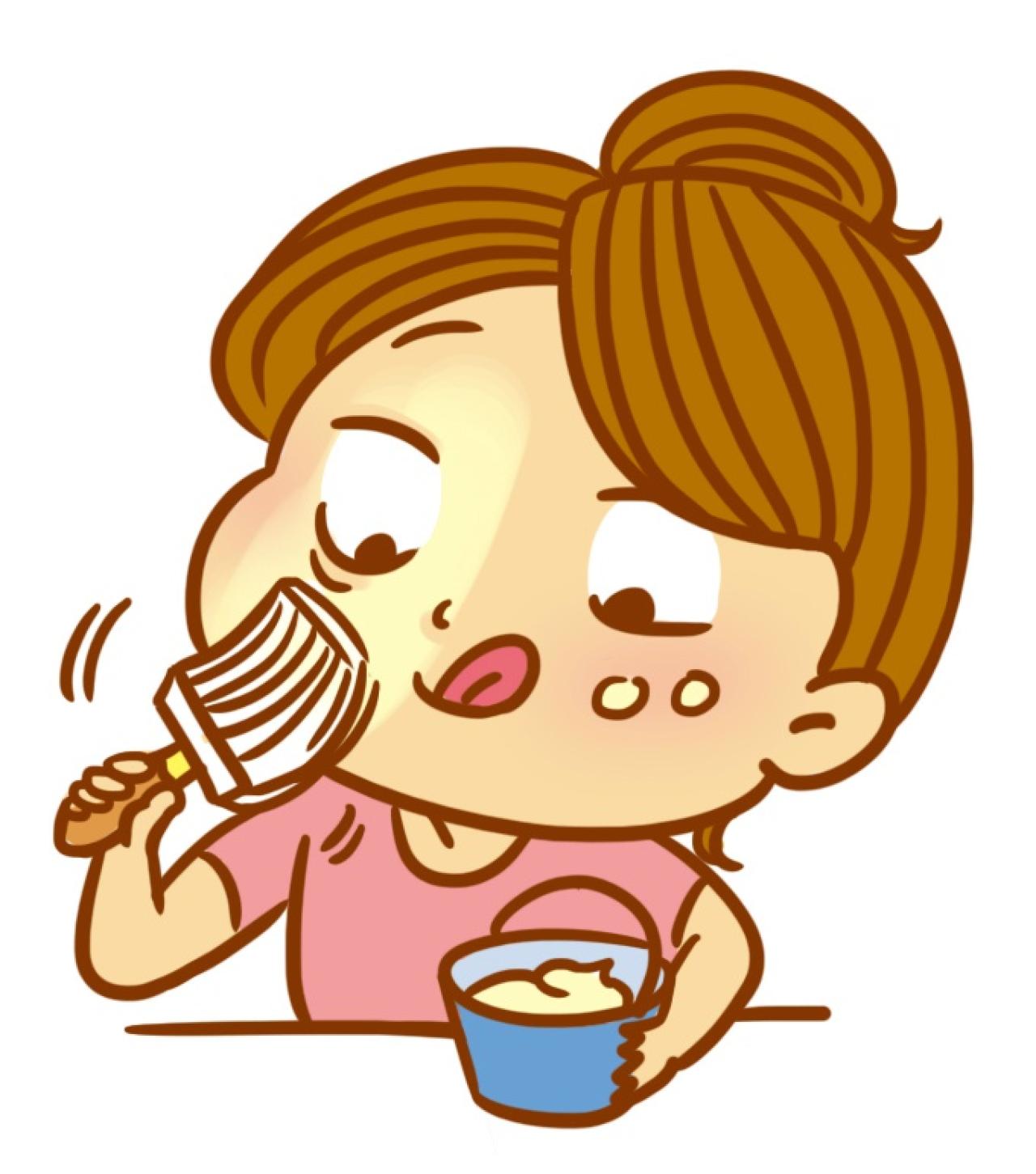 打底妆的女孩头像