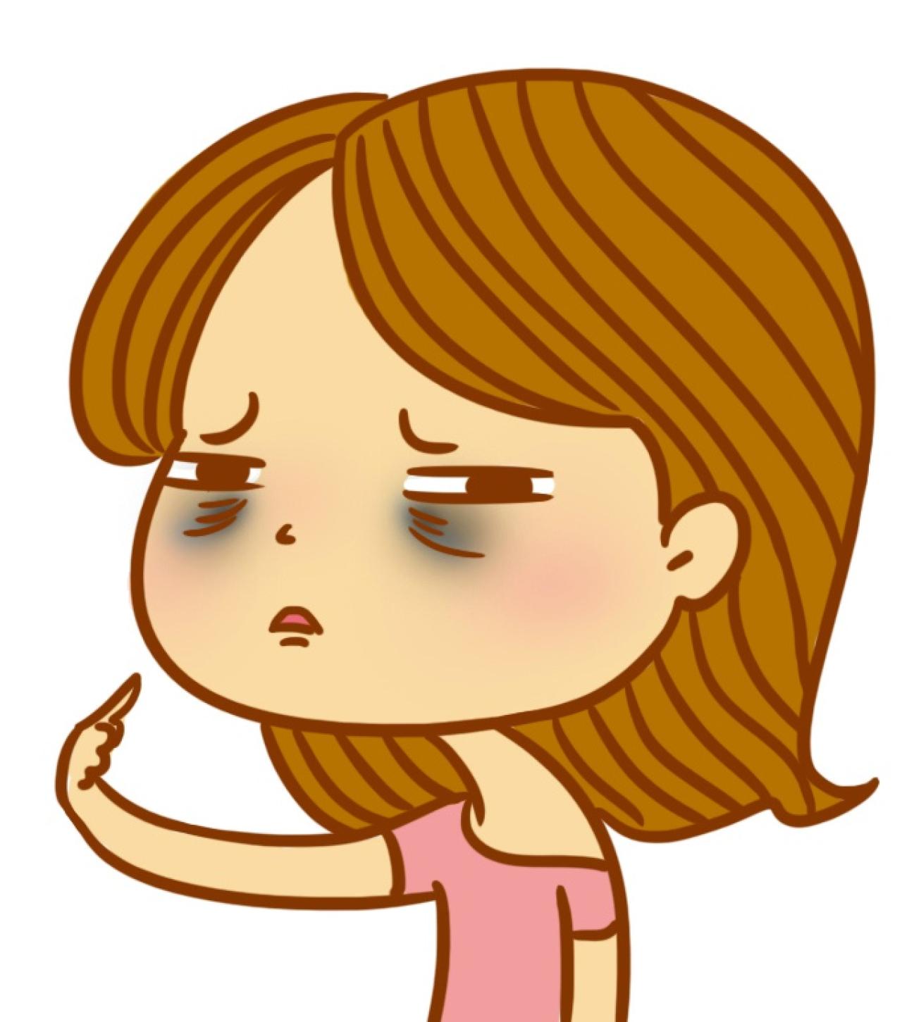 遮瑕的女孩头像