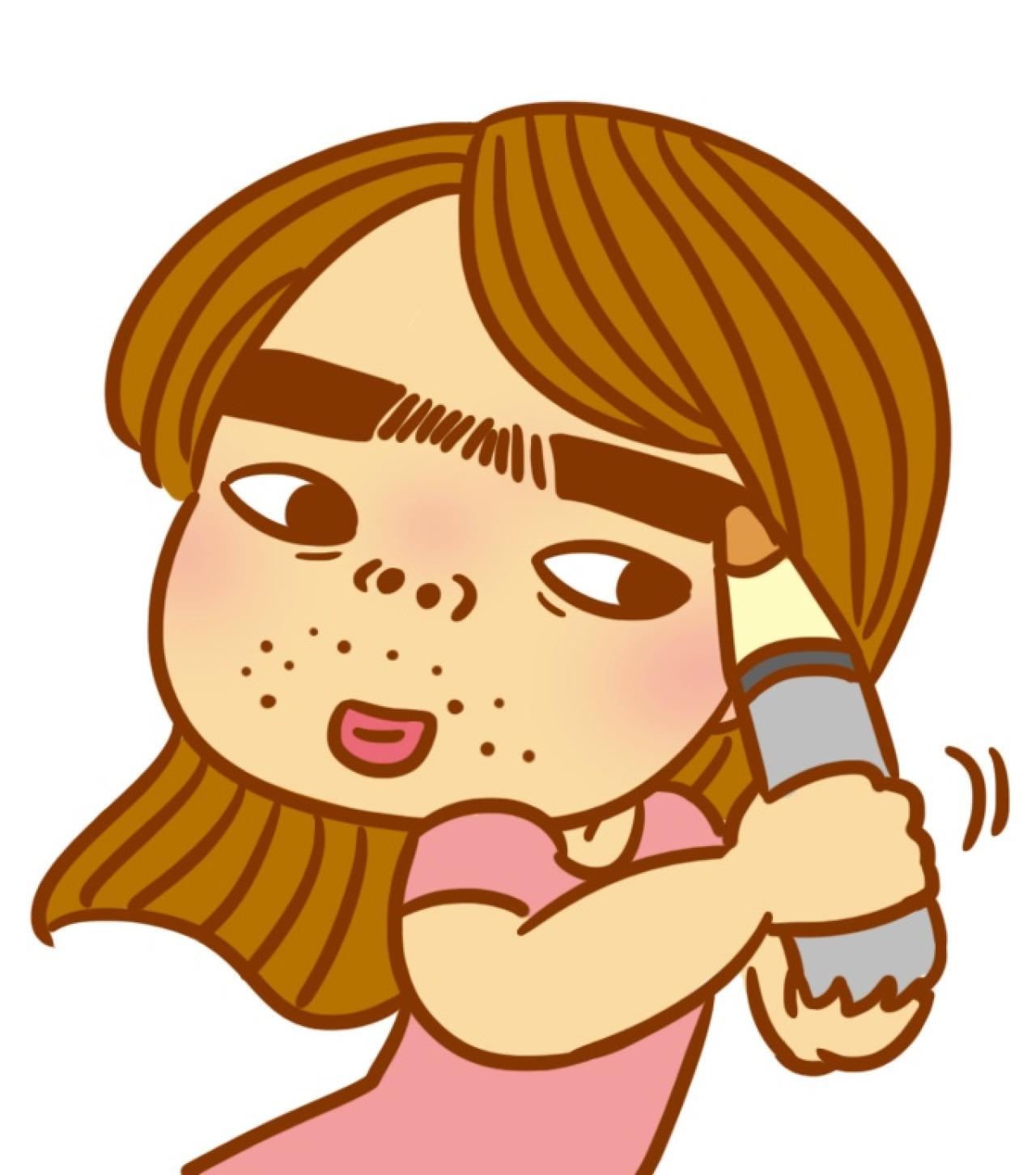 画眉毛的女孩头像