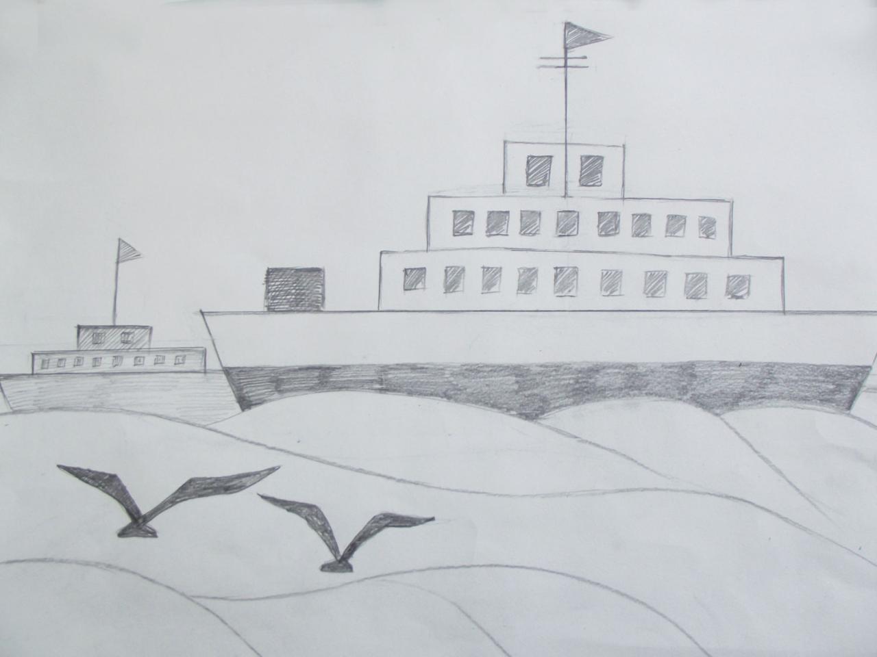 第四步,画大色块