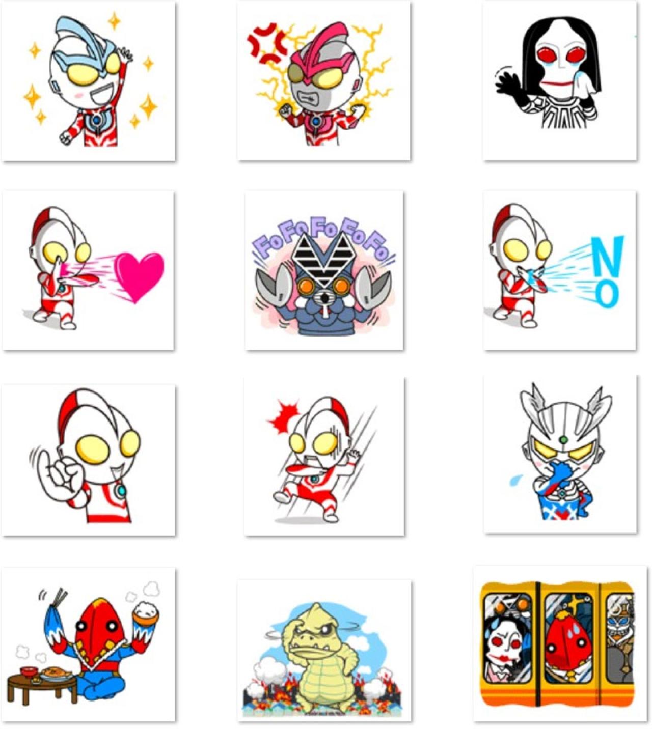 英雄奥特曼官方LINE表情包 预览图