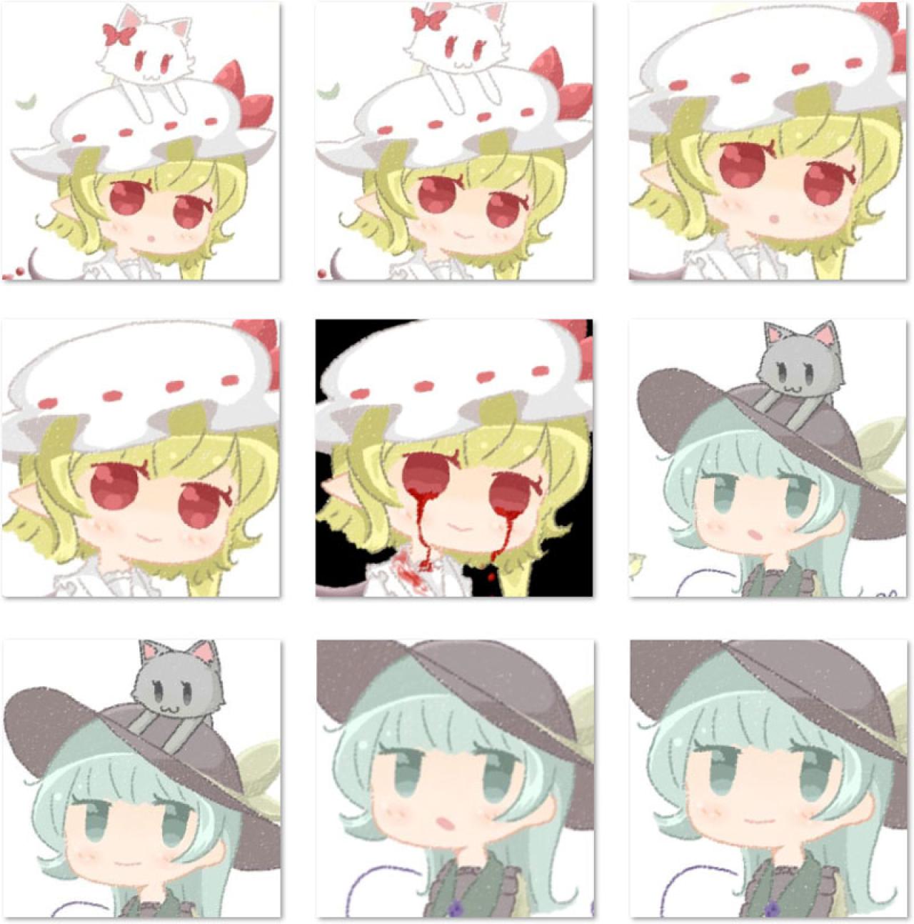 芙兰朵露·斯卡雷特与古明地恋猫咪头像 预览图