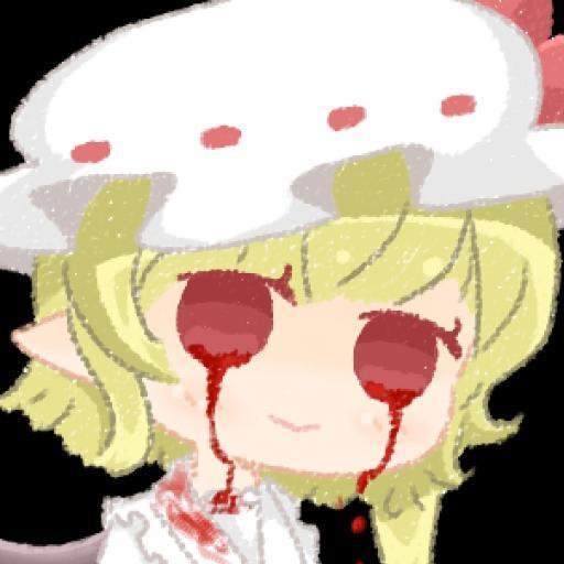 眼角流血的微笑的东方Project芙兰朵露·斯卡雷特头像