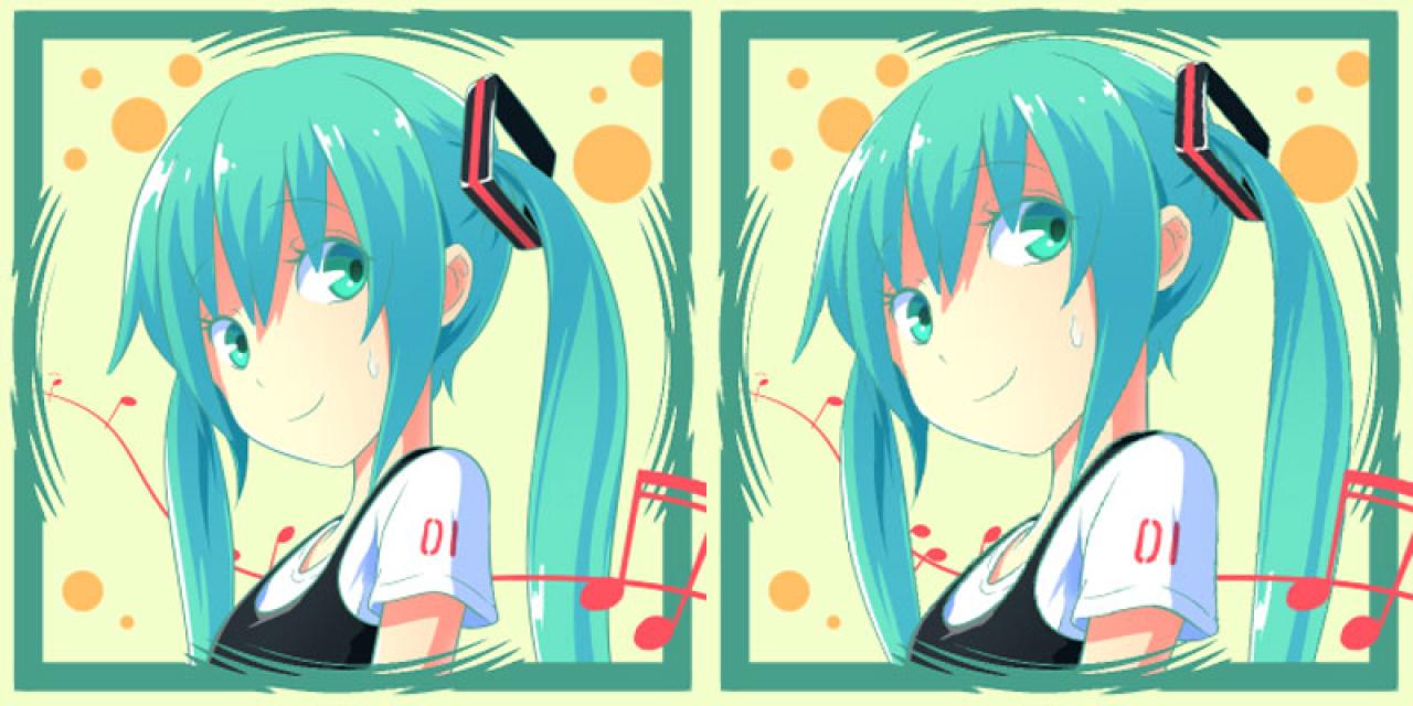 鱼眼效果的初音未来头像 预览图