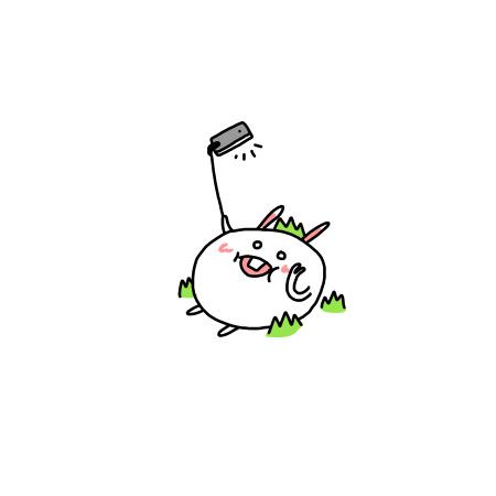 自拍的懒兔子小头像