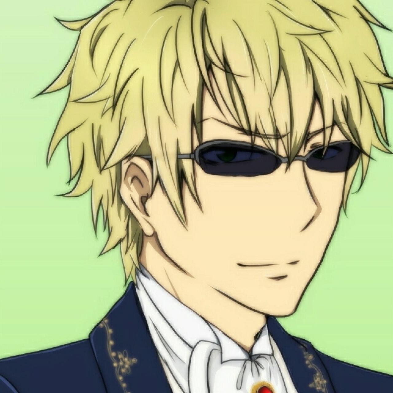 戴着眼镜，穿着制服的无头骑士异闻录平和岛静雄头像