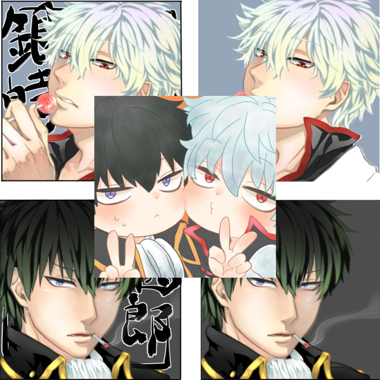 银魂坂田银时和土方十四郎头像 预览图