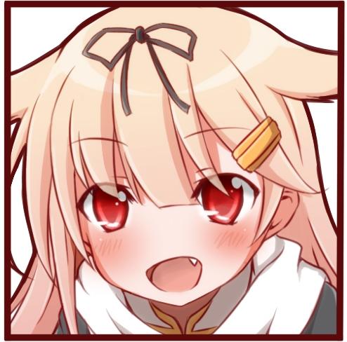 露着小虎牙的舰队collection夕立改二头像