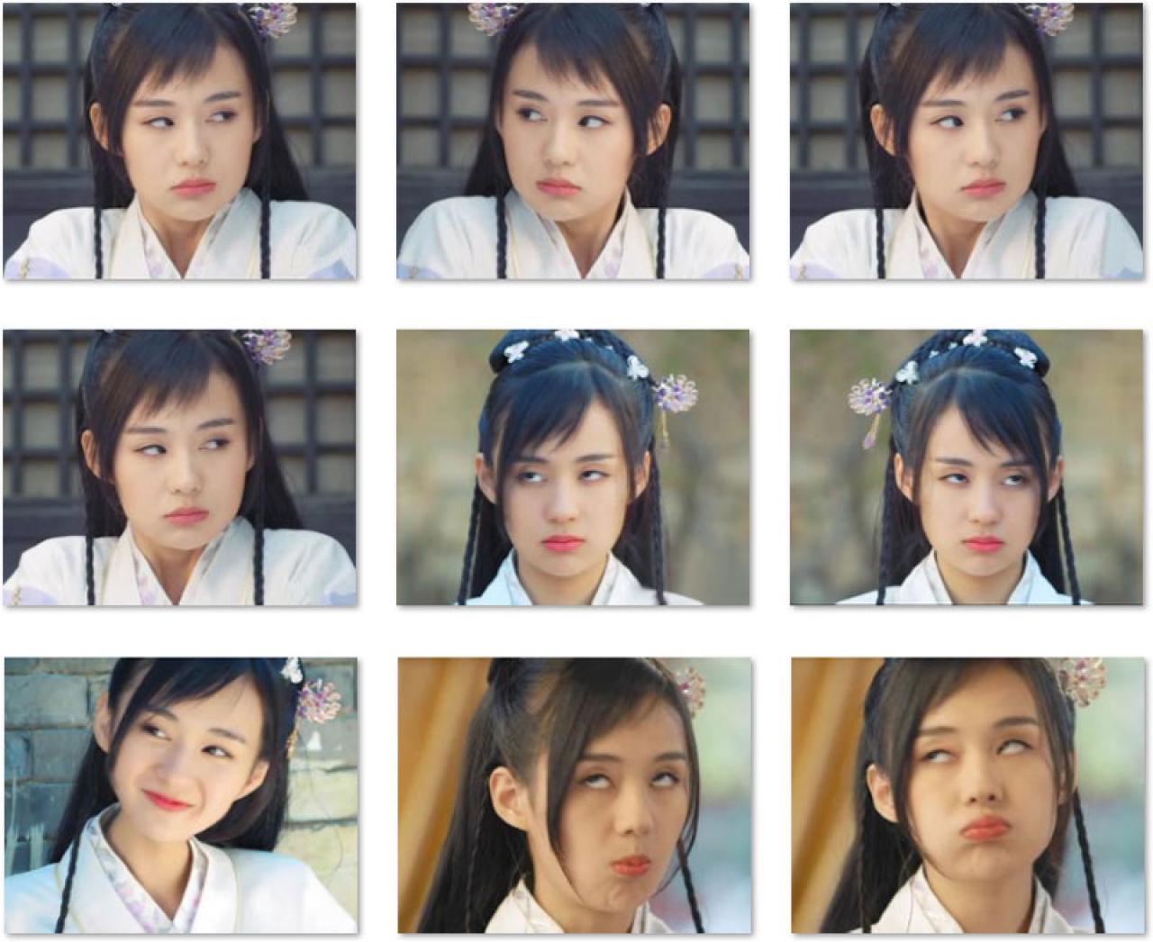 郑合惠子扮白洁嘟嘴翻白眼卖萌表情 预览图