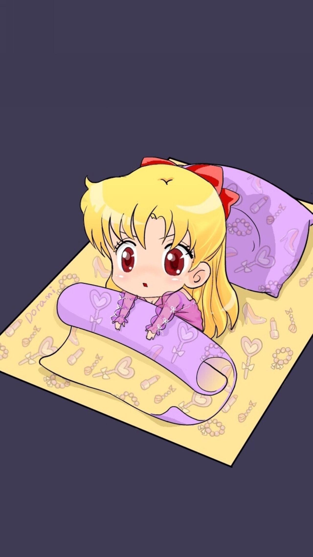 从被窝爬起的美少女战士爱野美奈子手机壁纸