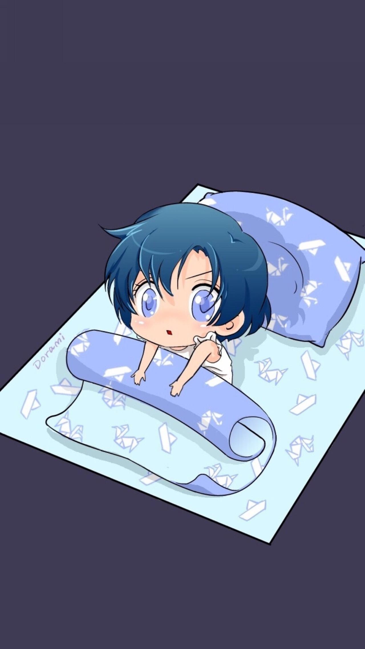 从被窝爬起的美少女战士水野亚美手机壁纸