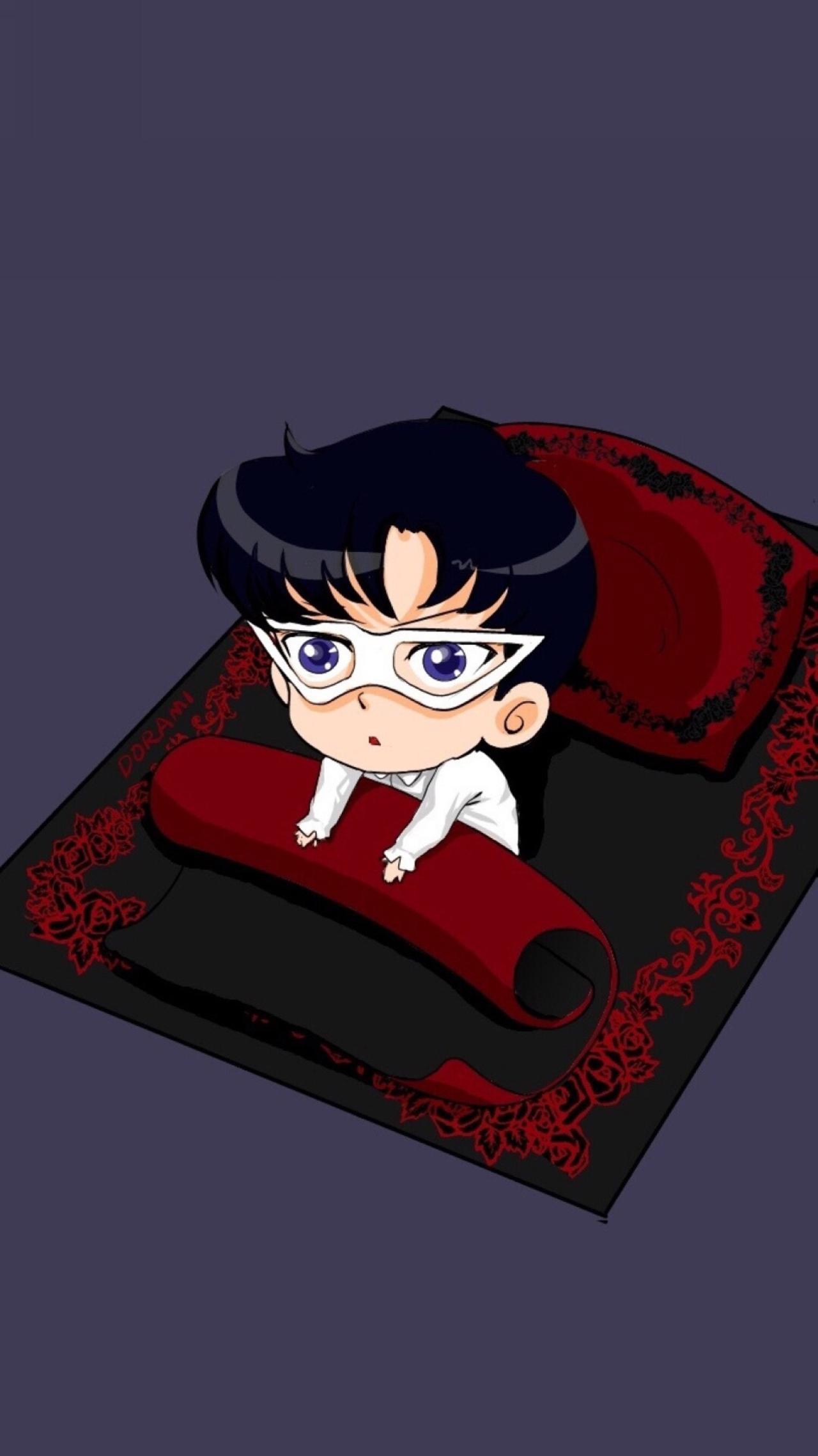 从被窝爬起的美少女战士地场卫手机壁纸