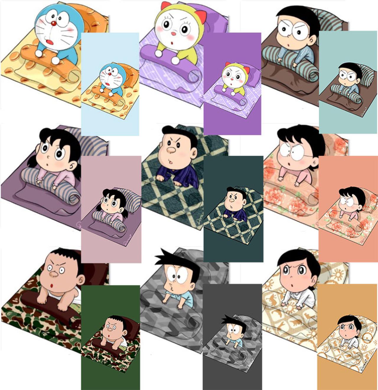 哆啦A梦起来嗨头像及手机壁纸 预览图