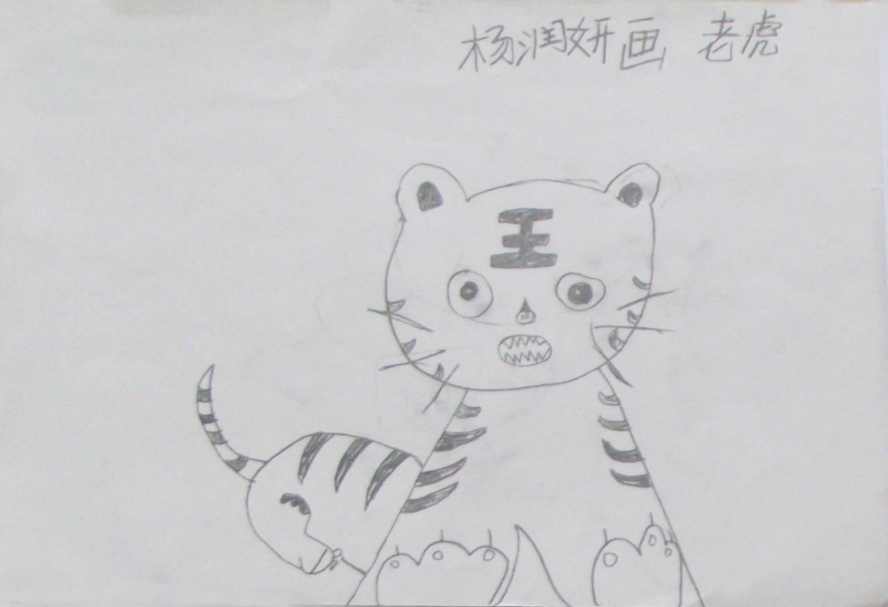 老虎 杨润妍画