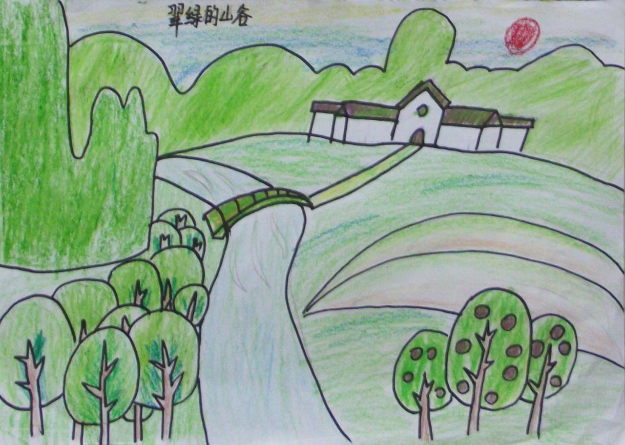 装饰画 翠绿的山谷