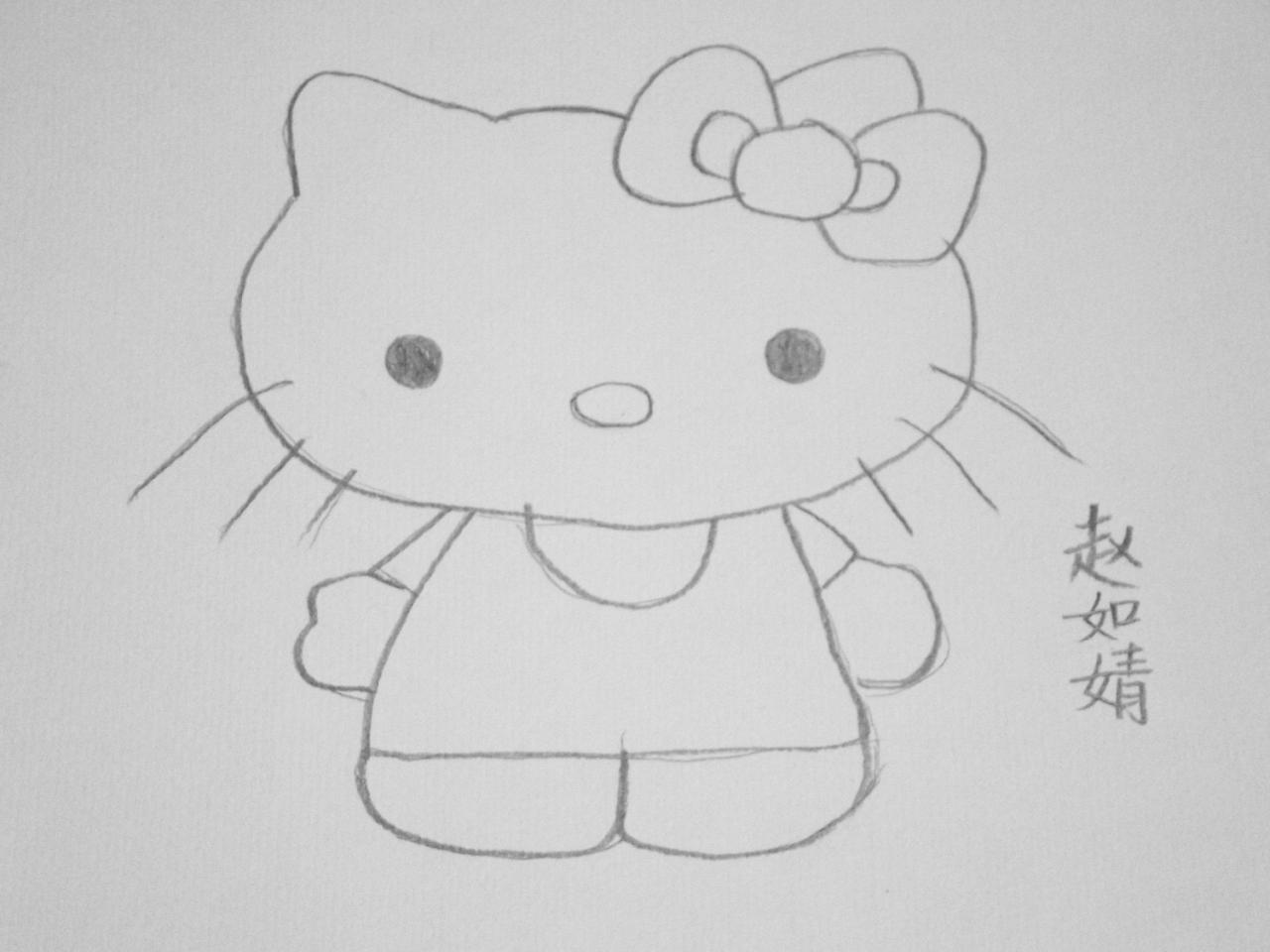 hello kitty 赵如婧画