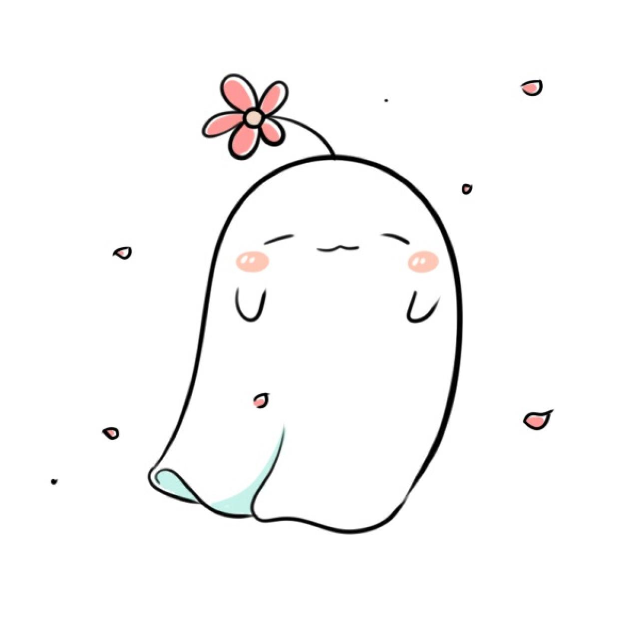 长着小花胖嘟嘟的晴天娃娃头像