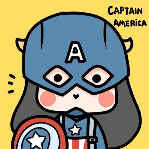 情侣头像女用：复仇者联盟2女版美国队长头像