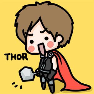 情侣头像男用：复仇者联盟2男版雷神头像