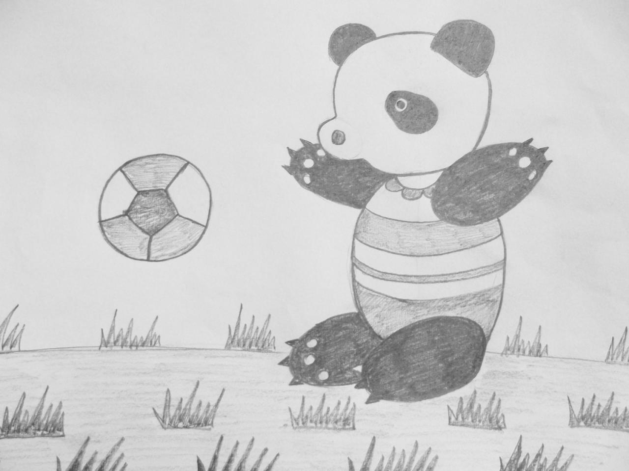 第五步，画出灰色的草地和小草