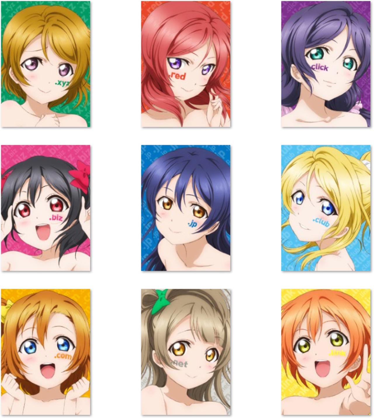 LoveLive!μ s组合域名娘头像 预览图