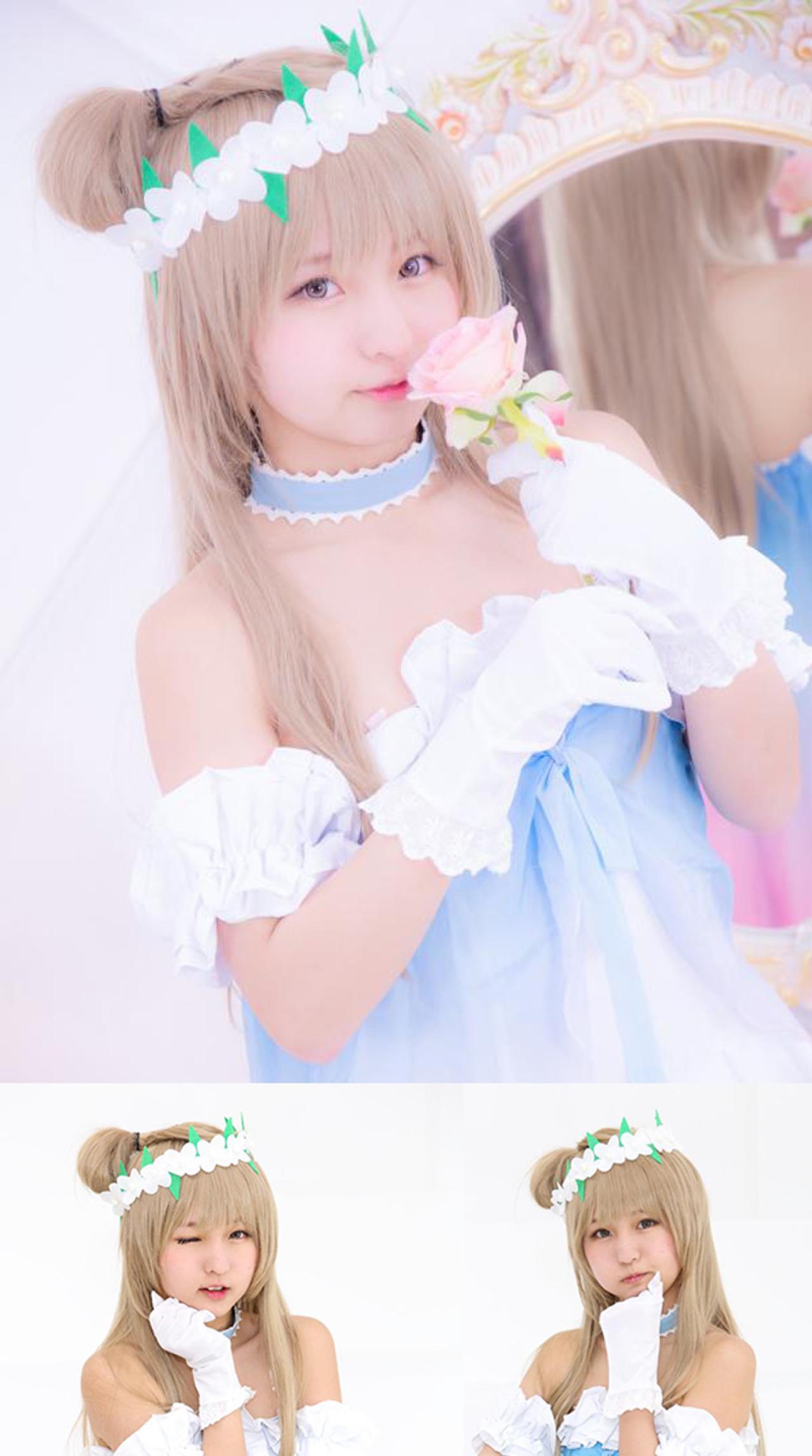 あんにゅい豆腐扮演LoveLive!南小鸟 预览图 上为ものくる作品，下为さとっち作品