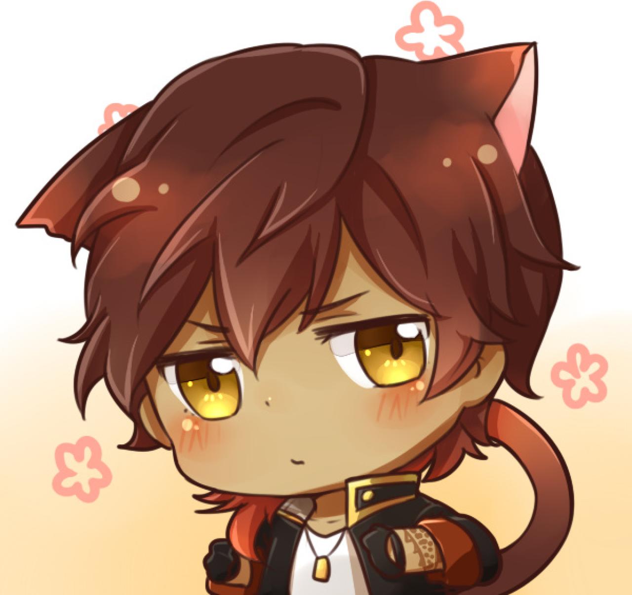 戴着猫耳朵、猫尾巴的刀剑乱舞大倶利伽罗头像