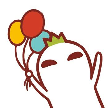 拿着彩色气球的罗罗布头像