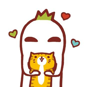 双手抱着猫咪的罗罗布头像