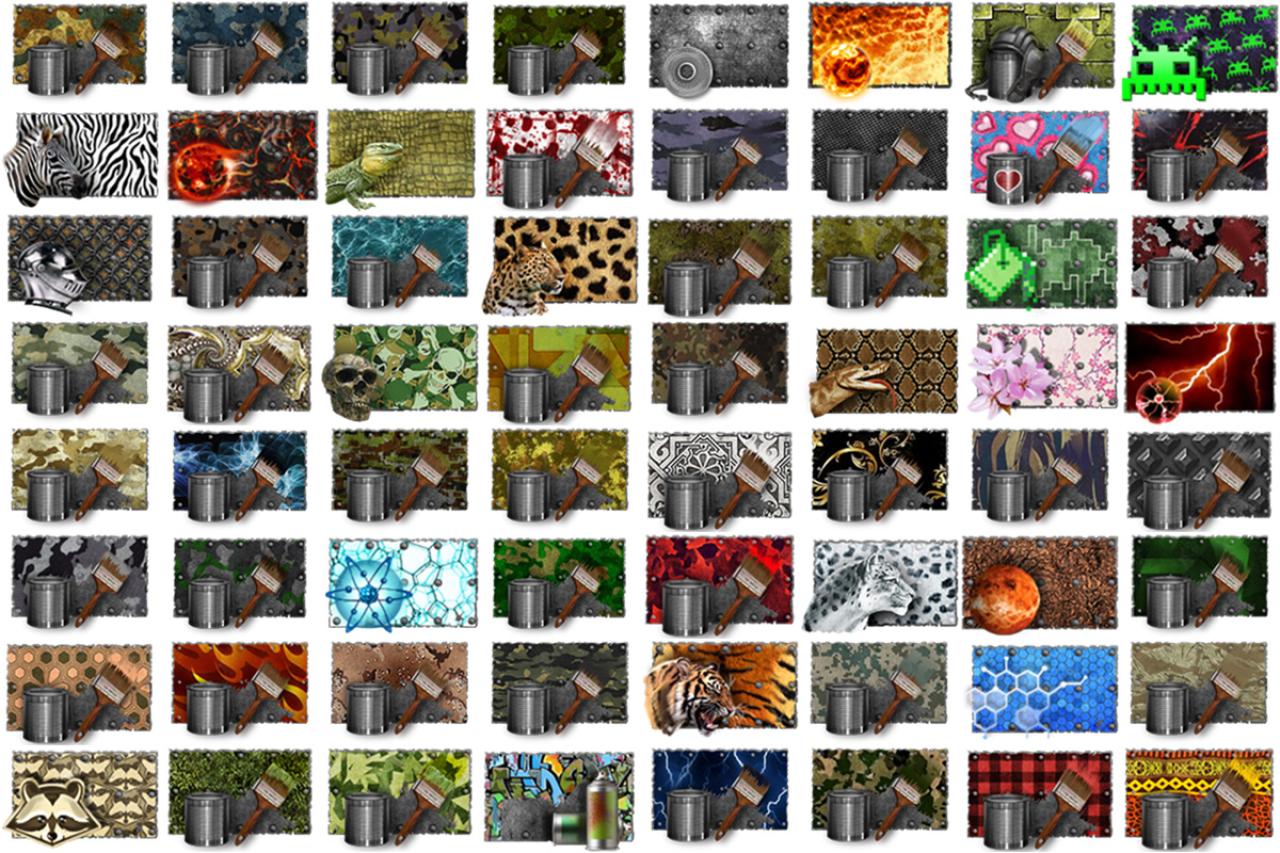 3D坦克全部迷彩图标