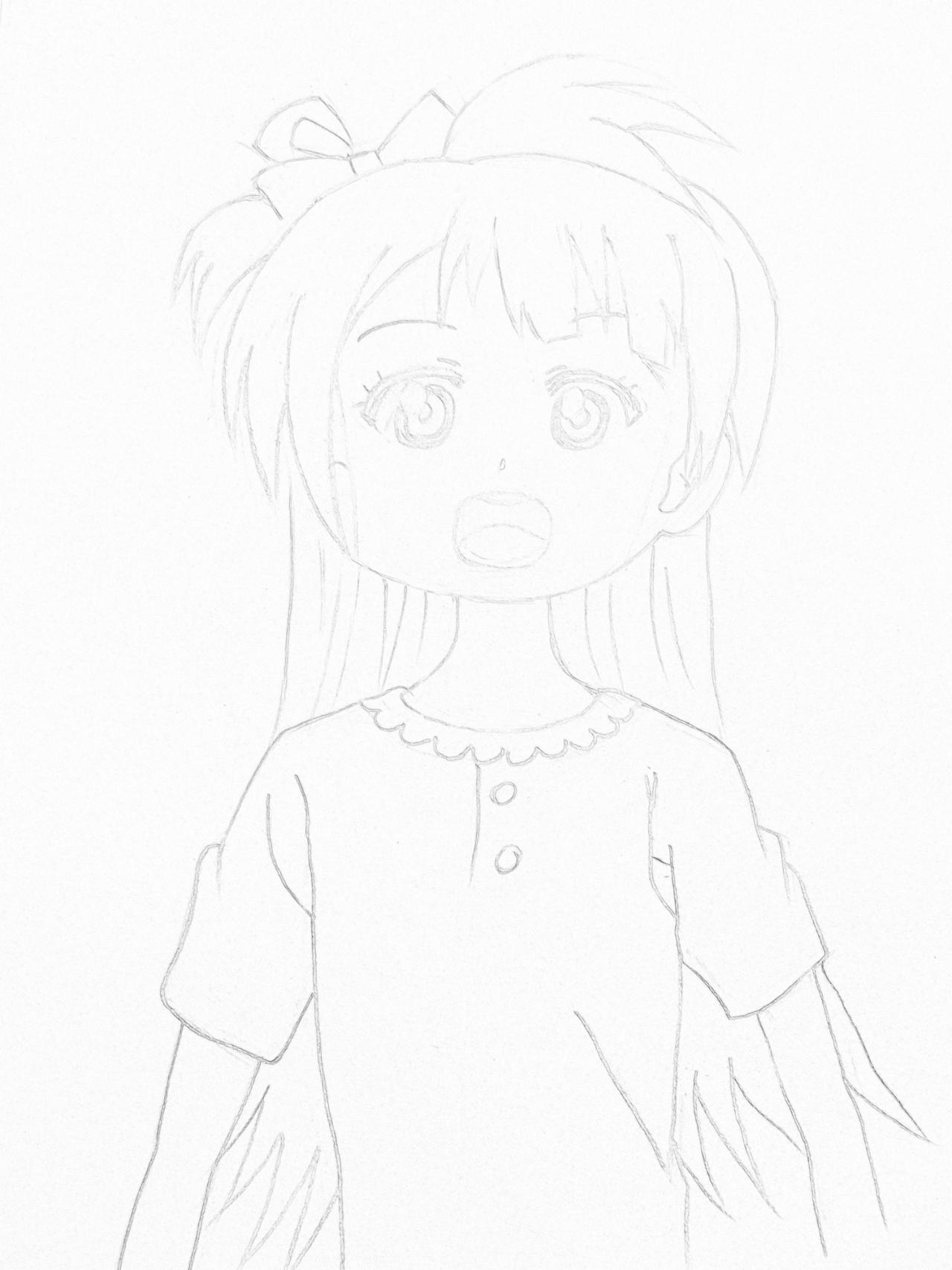 第四步，画出领口和袖口