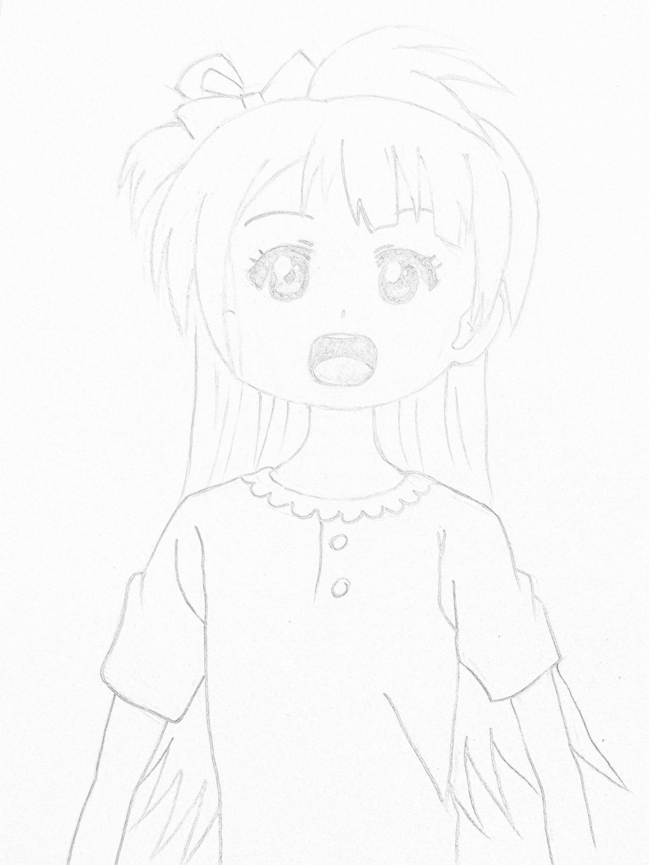 第五步，画出五官的色调