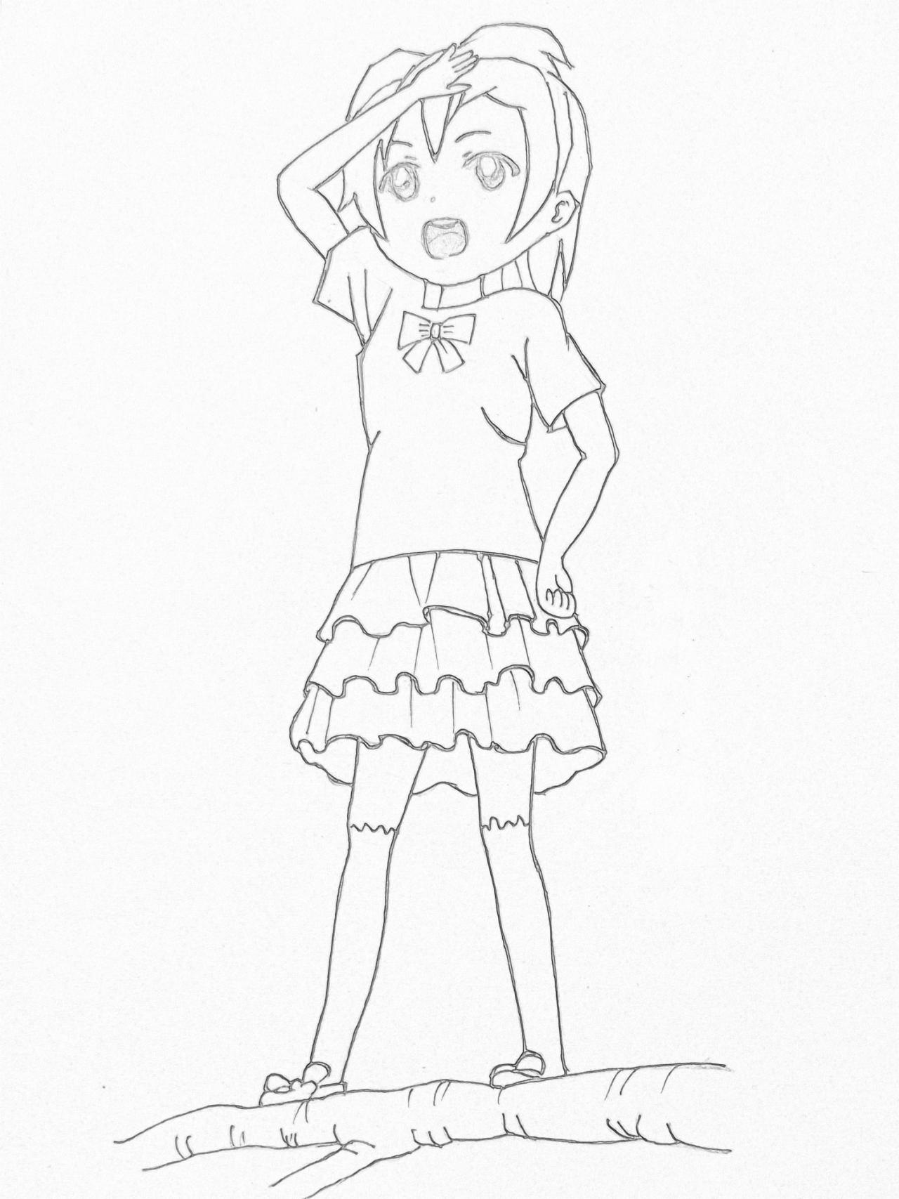 第四步，勾墨线稿