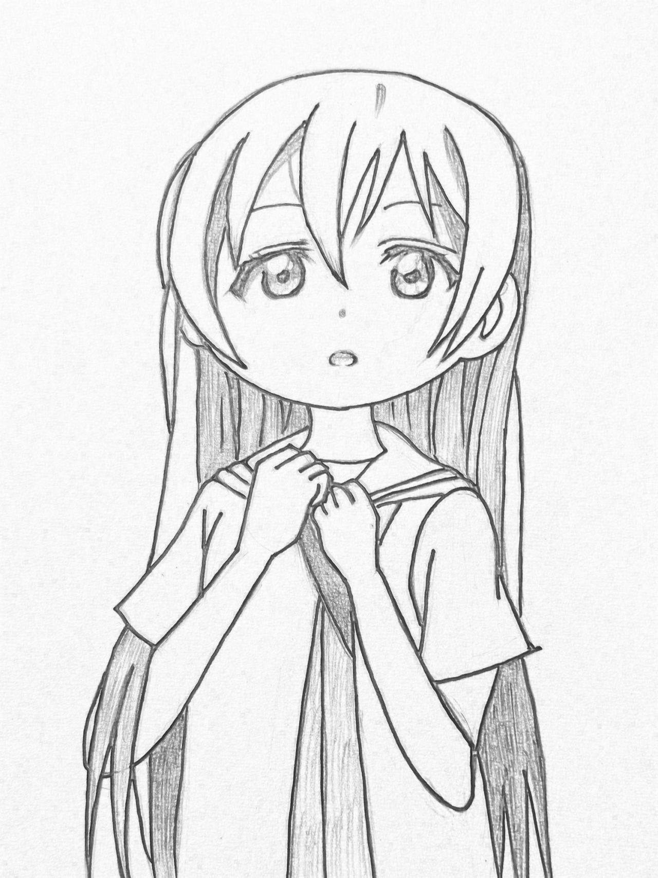 第四步，勾墨线稿