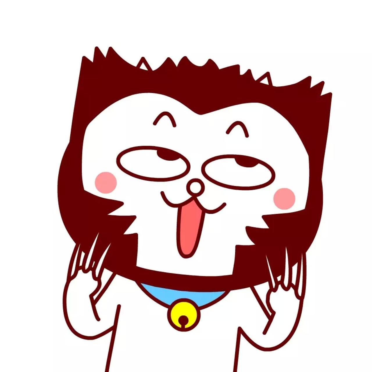 翻白眼的嗷大喵版金刚狼头像