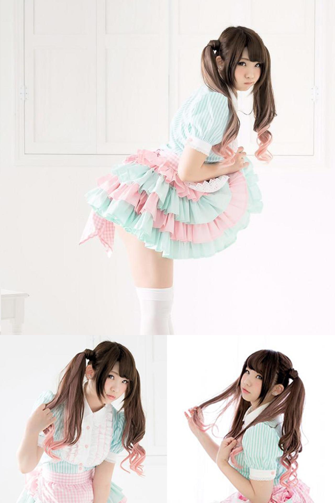 enako马卡龙女仆装摆拍 预览图