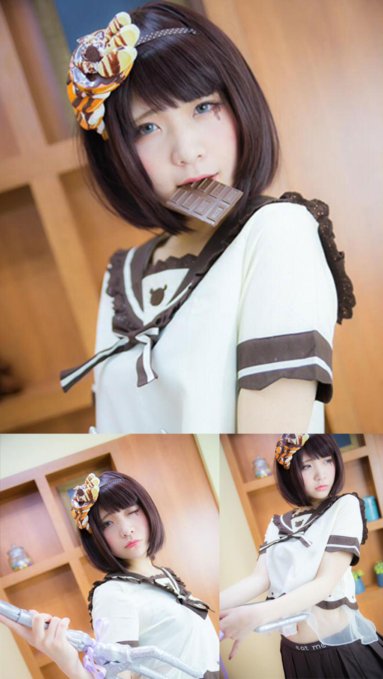 唄汰音おれぱ巧克力拟人化摆拍 预览图