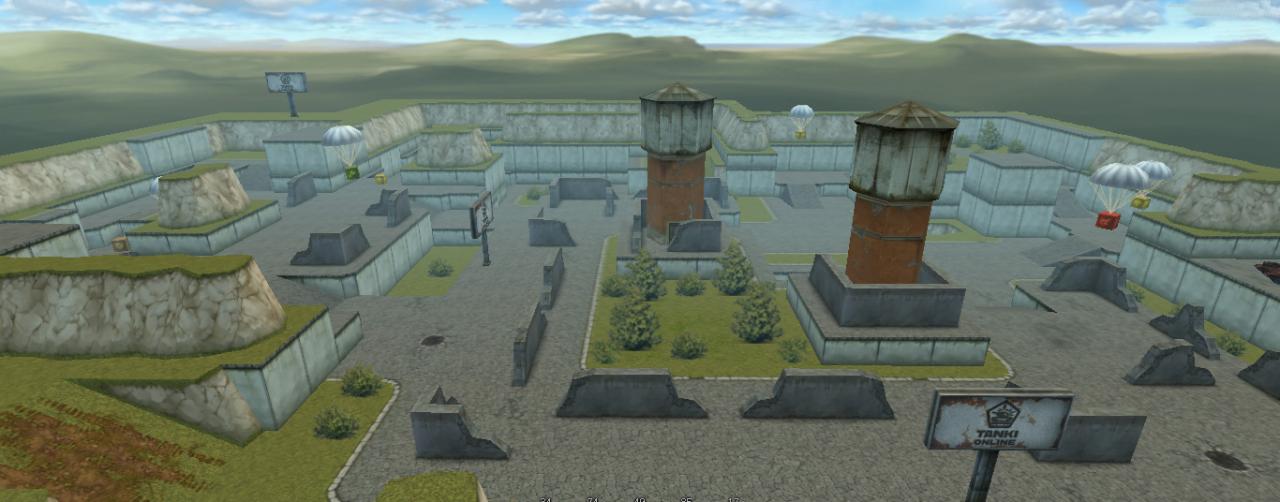 3D坦克双塔遗迹地图