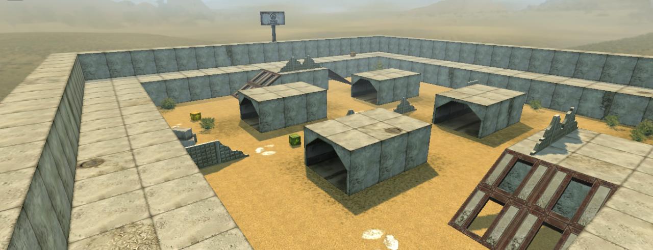 3D坦克古墓废墟地图