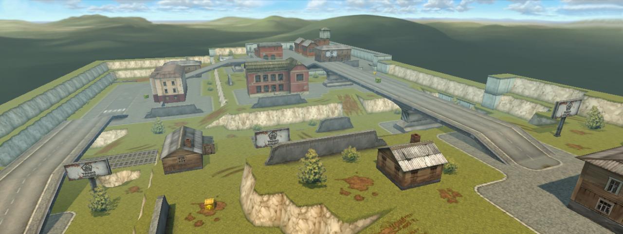 3D坦克混乱城市地图