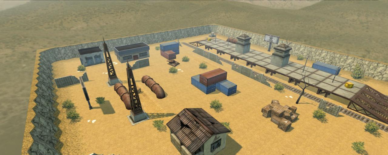 3D坦克火车站2地图