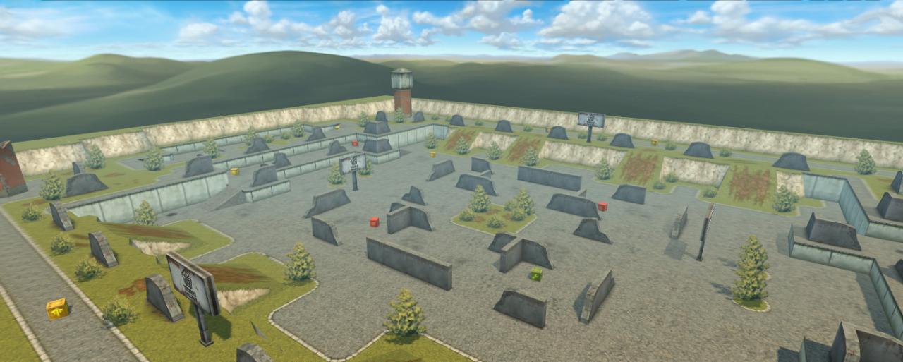 3D坦克边塞角斗场地图