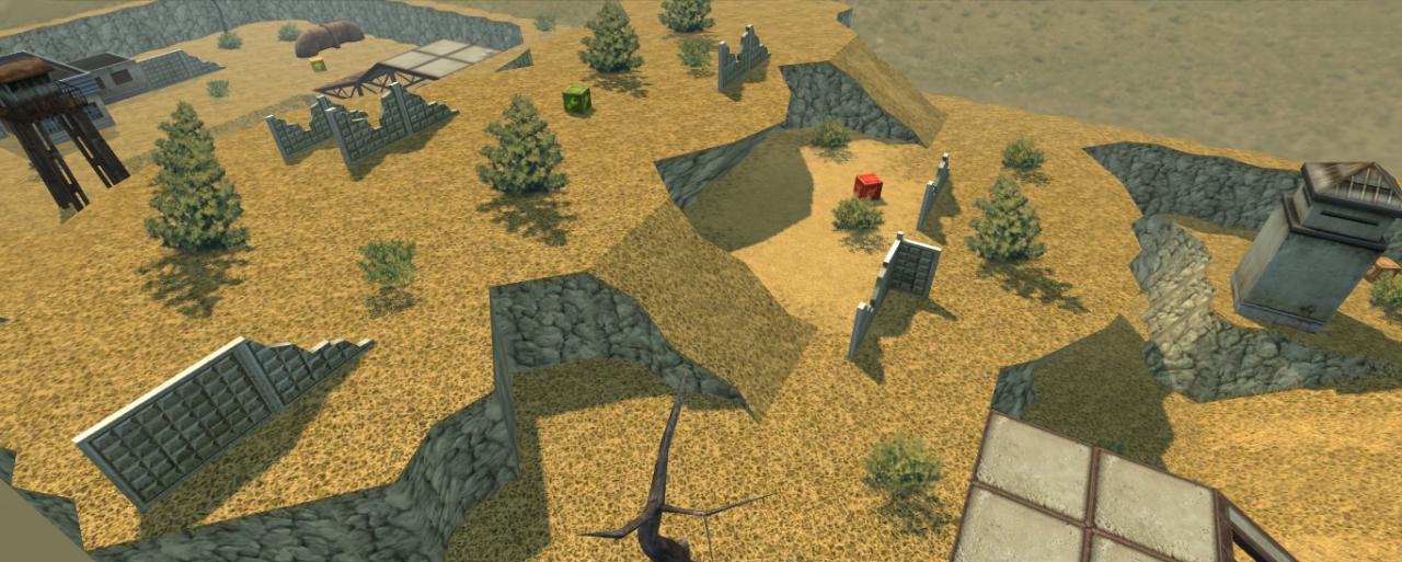 3D坦克隧道对抗地图