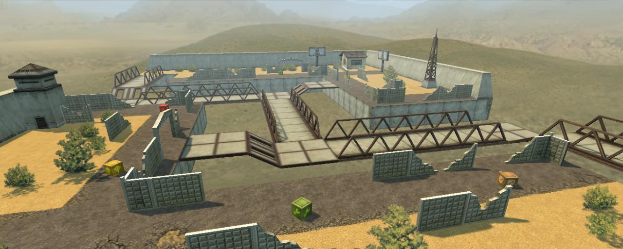 3D坦克黑色营地地图