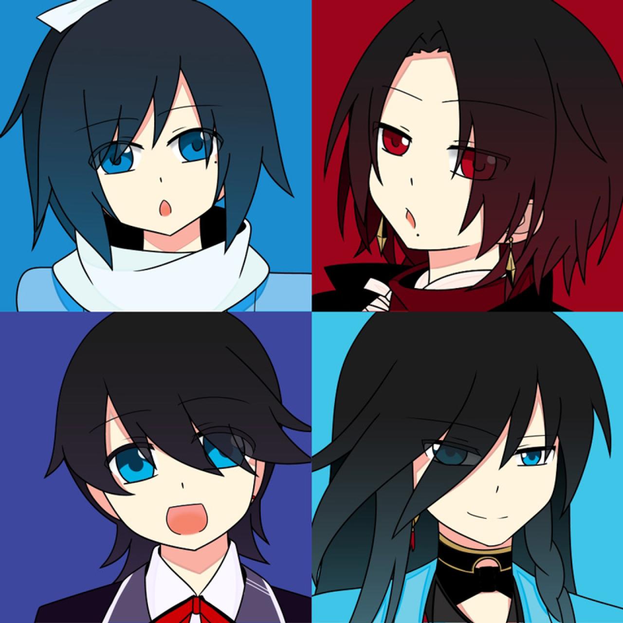 刀剑乱舞冲田总司与土方岁三爱刀拟人化头像 预览图