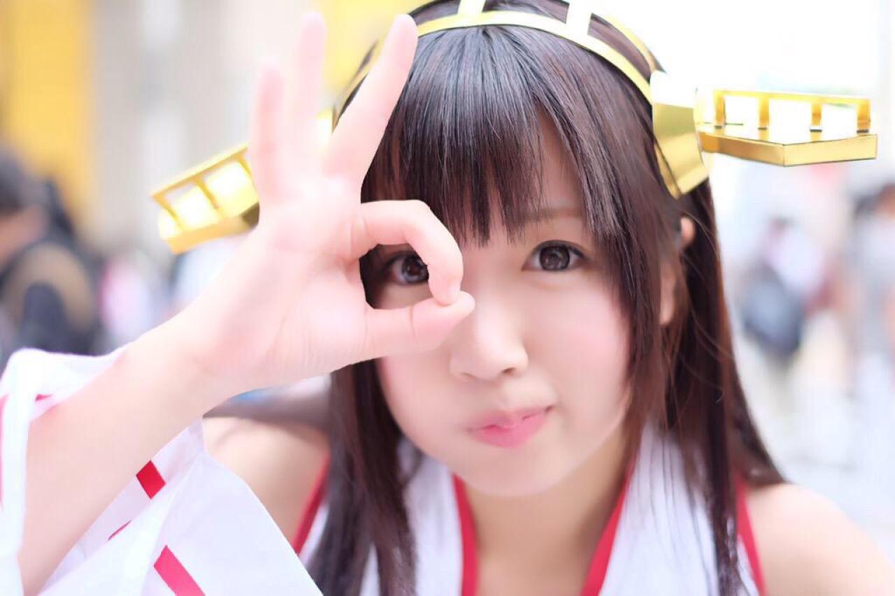 ゆとり扮榛名嘟嘴作OK手势卖萌