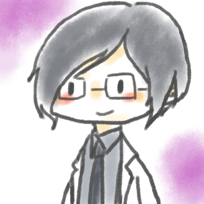 戴眼镜的刀剑乱舞薬研藤四郎Q版淡彩头像