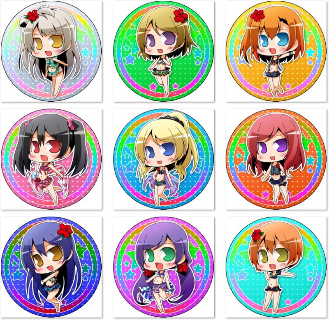 LoveLive!泳装版徽章圆头像 预览图