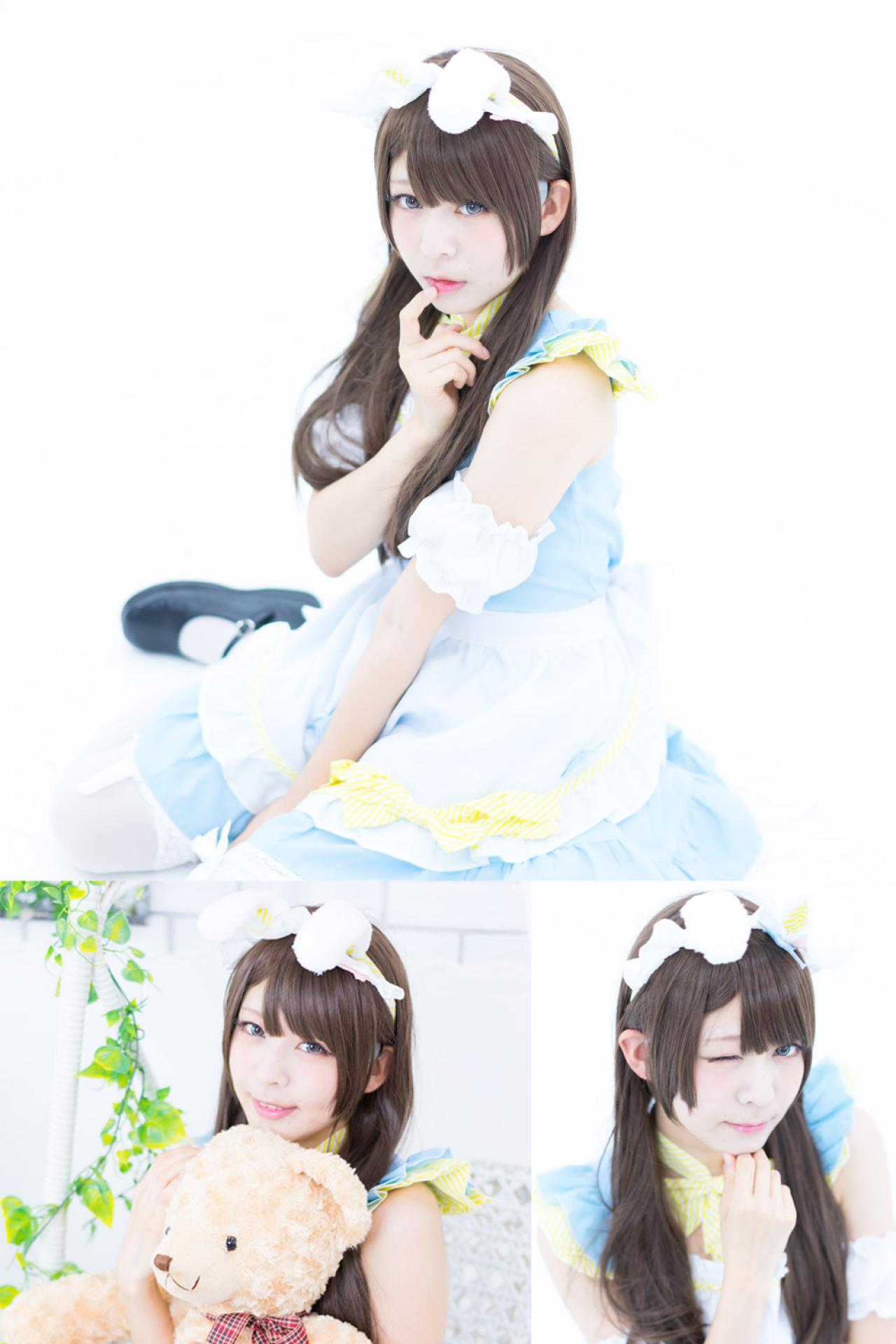 かりちゃ迷你兔耳朵女仆装摆拍 预览图 風太郎拍摄