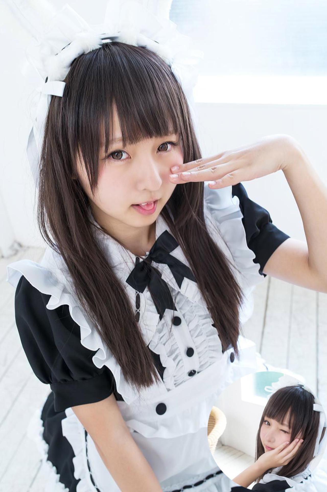 あんにゅい豆腐兔耳朵女仆装摆拍 预览图 摄影师摄影师Shin拍摄